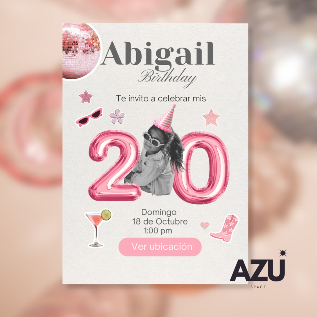 Plantilla Invitación Cumpleaños Interactiva Pink Glam Disco & Boots – Editable en Canva